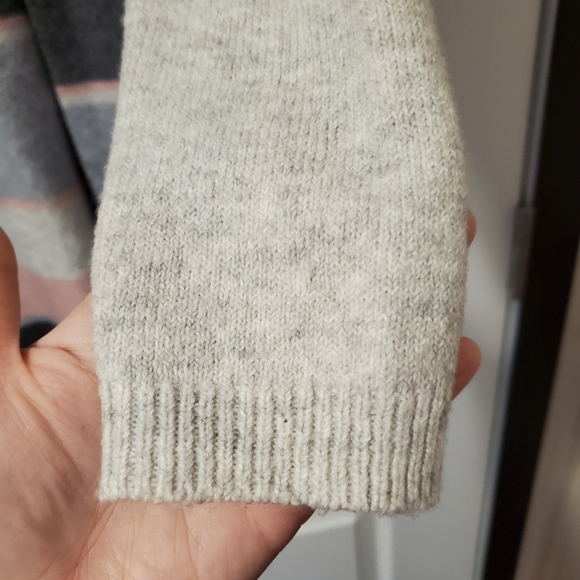 A New Day Cardigan Sweater- Grey/Pink/White (Size XS) - Picture 9 of 16